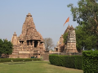 Kandariya Mahadeva Temple, dedicated to Lord Shiva, Western Temples of Khajuraho, Madya Pradesh, India - UNESCO world heritage site. Popular world tourist destination.