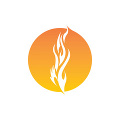 Fire flame vector illustration design template