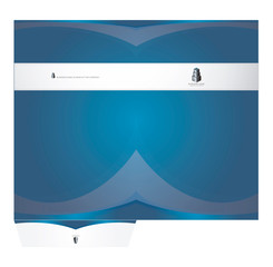  A4 presentation folder blue