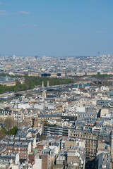 Fototapeta na wymiar panoramic view of Paris from a height