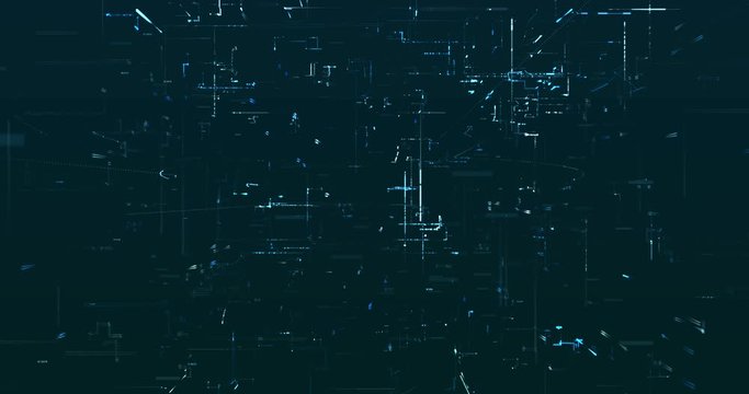 Abstract digital network data background, 3D rendering
