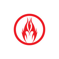 Fire flame vector illustration design template