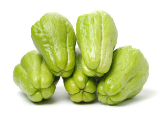 Fototapeta premium Chayote on white background 