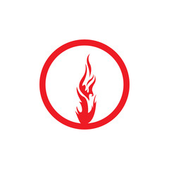 Fire flame vector illustration design template