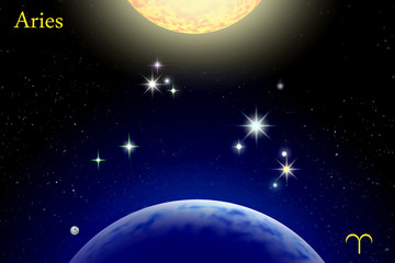 Zodiac constellation Aries