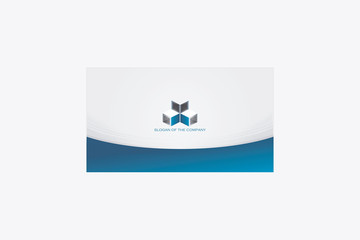  personal card with construction logo 