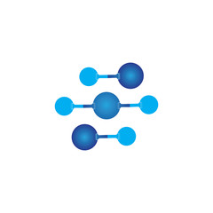 Molecule vector illustration design