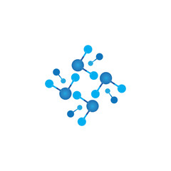 Molecule vector illustration design