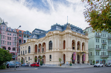 Fototapeta na wymiar Theater in Karlovy Vary (Karlsbad) - Czech Republic
