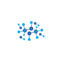 Molecule vector illustration design