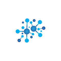 Molecule vector illustration design