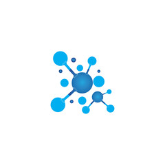 Molecule vector illustration design