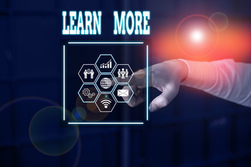 Handwriting text Learn More. Conceptual photo knowledge or skill acquired by instruction Considerable learning Picture photo system network scheme modern technology smart device