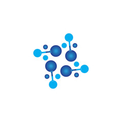 Molecule vector illustration design