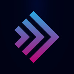 Arrow, forward nolan icon. Simple glyph, flat vector of arrows icons for ui and ux, website or mobile application