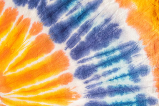 seamless colorful of tie dye fabric pattern background