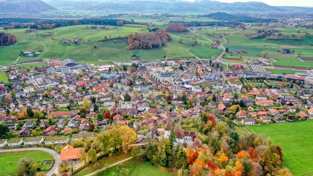 Worb, Dorf im Kanton Bern, Schweiz