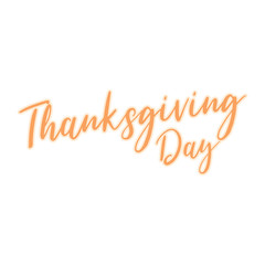 Thanksgiving Day Sign Text  Vector Typography Calligraphy font