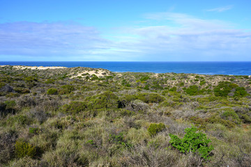 Landscape view of Horrocks Beach on the Coral Coast in Western Australia