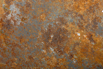 Rusty metal background closeup.
