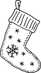 hand draw winter clothes gifts