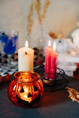 set of halloween items, layout for the holiday halloween