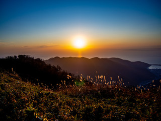 【静岡県伊豆半島】伊豆山稜線歩道からの夕景【秋・だるま山周辺】