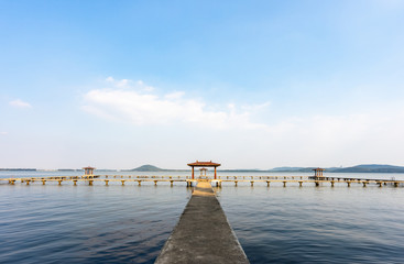 Landscape  of  Wuhan East Lake of Hubei province.East Lake Scenic Area of Wuha