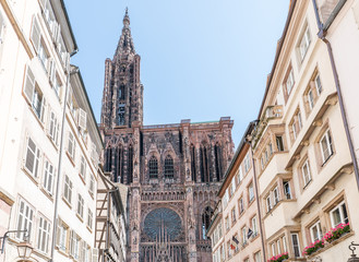 view of the Strasbourg Cathedral
