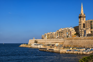 Walled Old City of Valletta in Malta