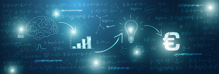 sfondo, grafica, lavagna, investimento, matematica, calcolare © xyz+