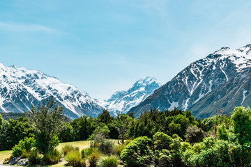 Aoraki / Mount Cook, the highest mountain in New Zealand