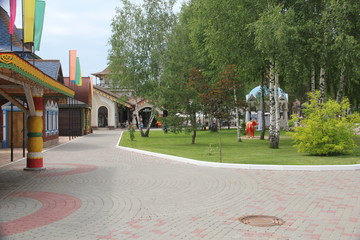 people walking in park