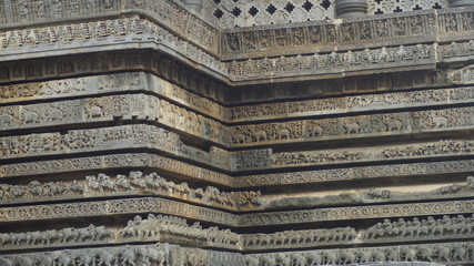 detail of the facade of building in barcelona spain