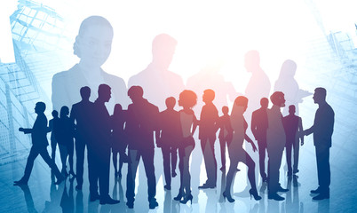 Diverse business people. International partnership