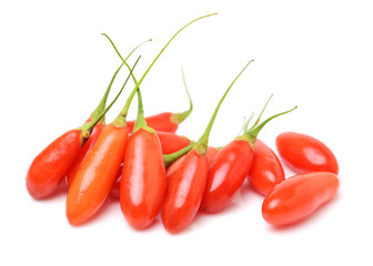 Goji berry isolated on white background