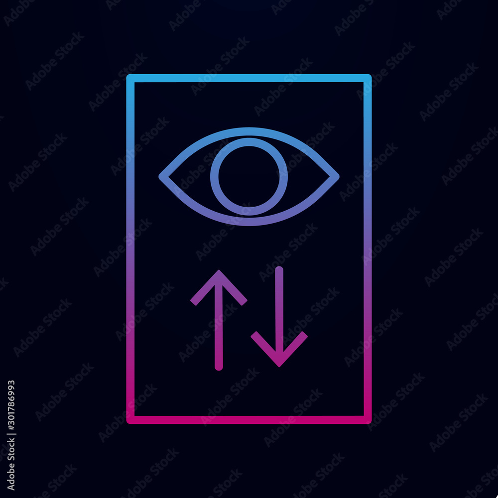 Poster view statistics nolan icon. simple thin line, outline vector of online and web icons for ui and ux, 