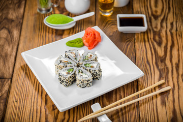 Japanese cuisine with fresh seafood