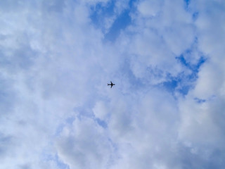 airplane in the sky