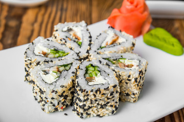 Japanese cuisine with fresh seafood