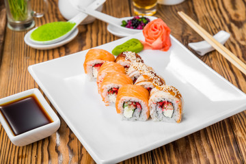 Japanese cuisine with fresh seafood