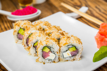Japanese cuisine with fresh seafood