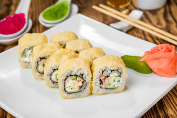 Japanese cuisine with fresh seafood