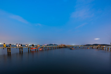 Landscape  of  Wuhan East Lake of Hubei province,China.East Lake Scenic Area of Wuhan