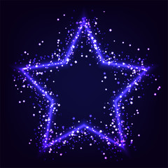 star effect burst with sparkle