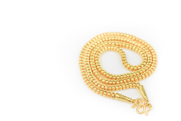 gold jewelry isolated background © nutta