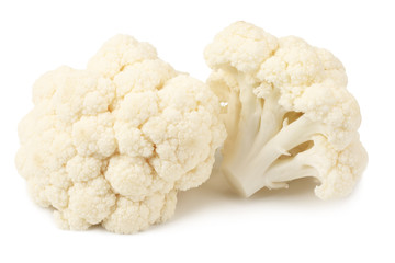 Cauliflower isolated on a white background. Food