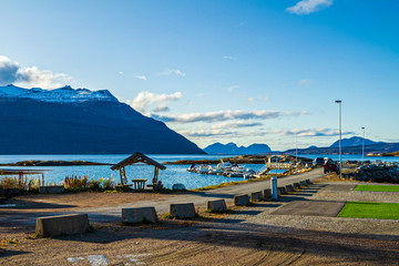 dock near a fjord somewhere in the north of Norway