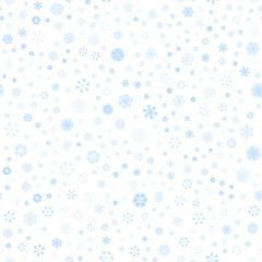 Fototapeta na wymiar vector winter snow light seamless pattern