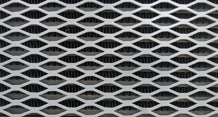 Perforated steel sheet plate texture